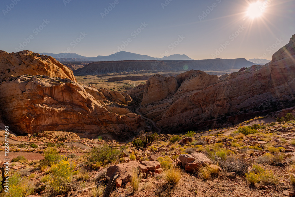 Fototapeta premium Capitol Reef National Park Burr Switchbacks