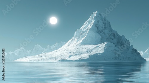 Wallpaper Mural Majestic Glacial Peak: A Serene Arctic Landscape Torontodigital.ca