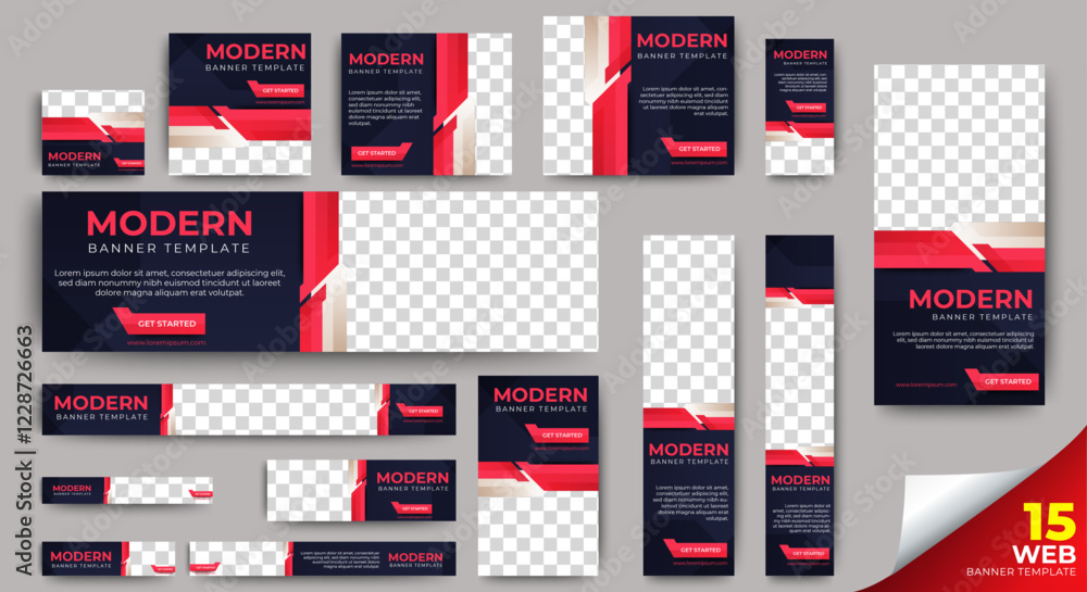 Business banner design template. Online web advertising banner. vector Business banner design template. Online web advertising banner. vector