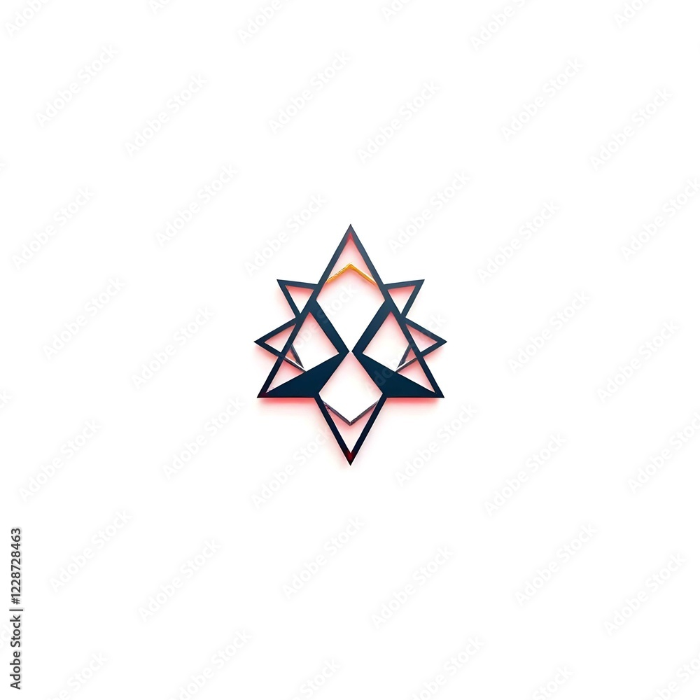 Abstract minimalist logo featuring dynamic geometric shapes, monochrome colors, and a white background for an elegant professional appearance Abstract minimalist logo featuring dynamic geometric shapes, monochrome colors, and a white background for an elegant professional appearance
