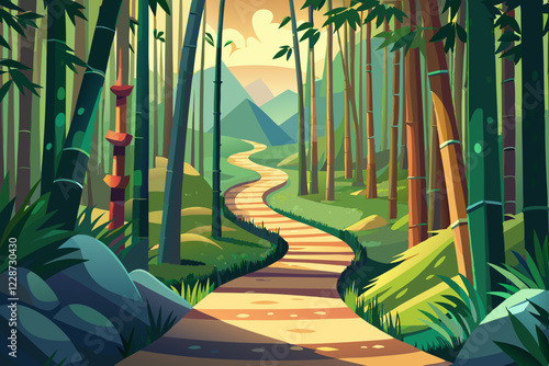 bamboo forest in the morning