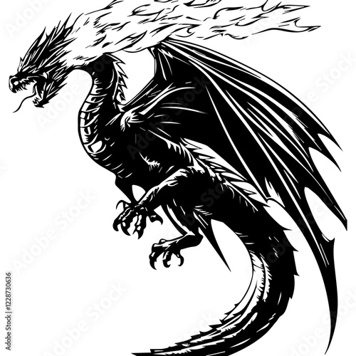 Dragon Silhouette: Free High-Quality Vector & PNG Download