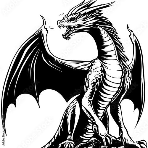 Dragon Silhouette: Free High-Quality Vector & PNG Download