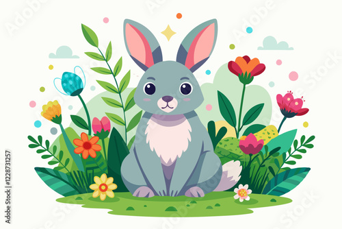 A cute easter rabbit 