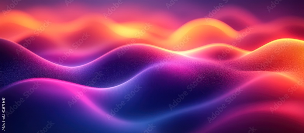 Abstract vibrant neon waves background. Abstract vibrant neon waves background.