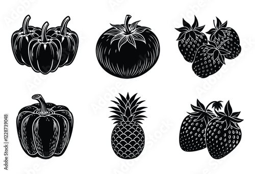set of fruits