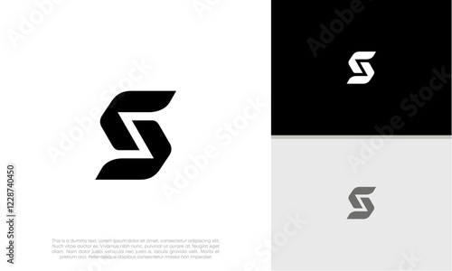 Initials S logo design. Initial Letter Logo.	