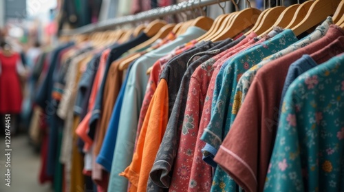 Wallpaper Mural A colorful and organized clothes rack display Torontodigital.ca