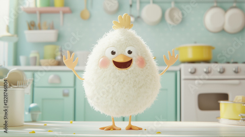 Happy Chick in Kitchen: A c...