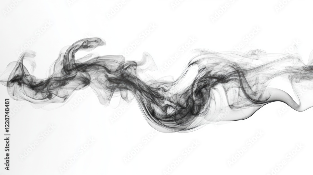 Dynamic smoke patterns studio abstract clean background close-up visual impact Dynamic smoke patterns studio abstract clean background close-up visual impact