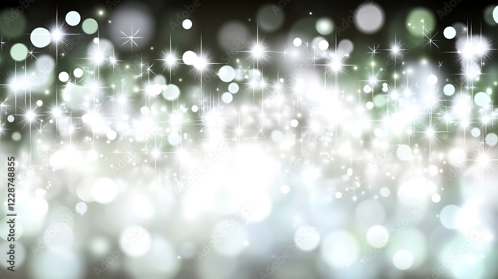 Obraz premium Sparkling Lights and Shimmering Bokeh Background