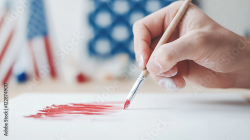 Artistic Hands: Close-up of...