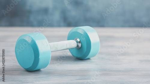 Light Blue Dumbbell: A ligh...
