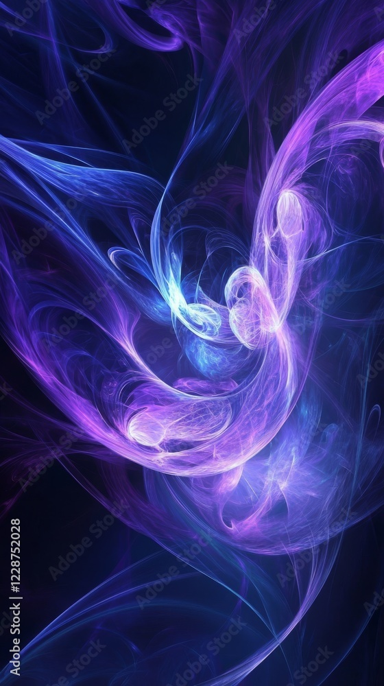 Fototapeta premium An abstract background with swirling patterns of purple and blue