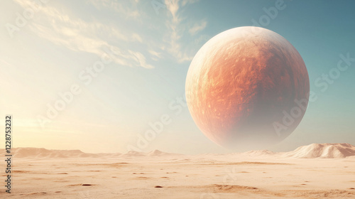 Arid Horizon: A vibrant, ot...
