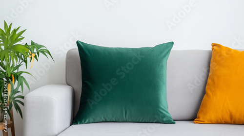 Emerald Velvet Cushion: A l...