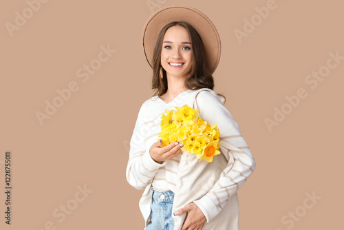 Beautiful young woman with ...