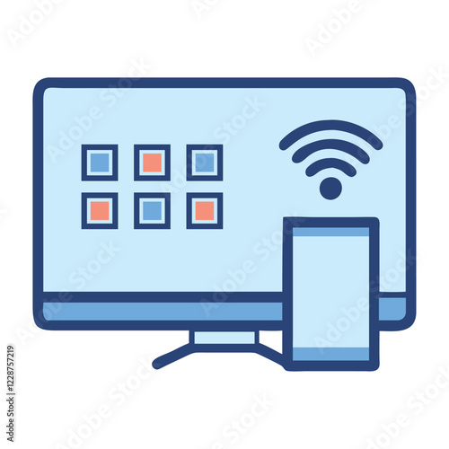 Smart home control panel with Wi Fi