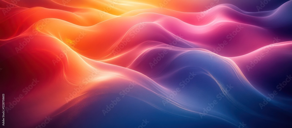 Obraz premium Abstract colorful wavy background. (1)