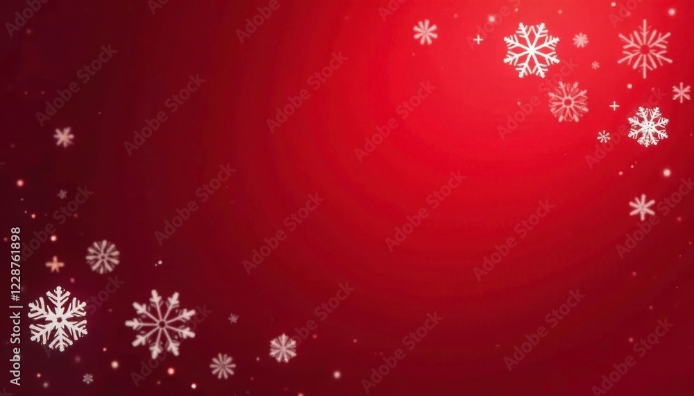Sparkling white snowflakes on a deep crimson background, background, snowflakes Sparkling white snowflakes on a deep crimson background, background, snowflakes