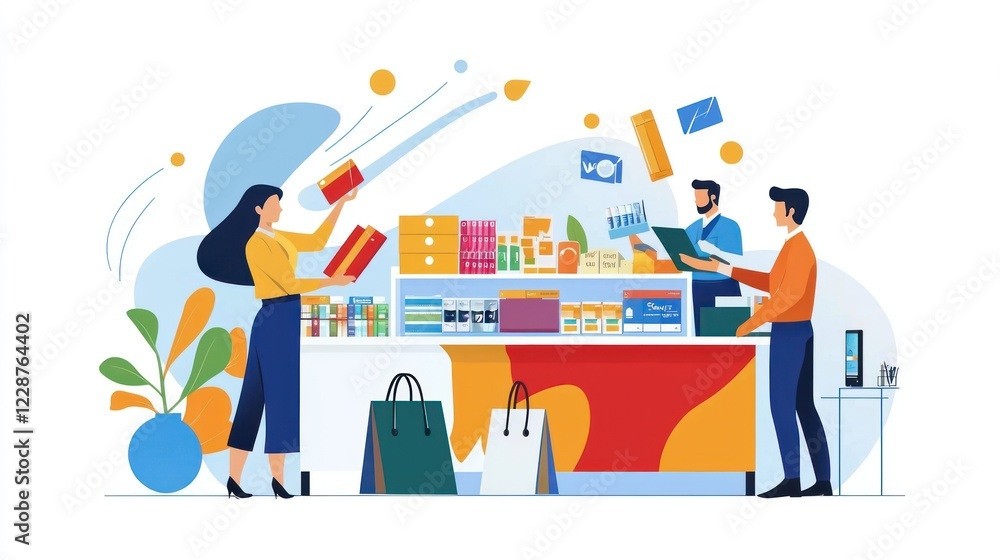 Customer Shopping at a Retail Store Customer Shopping at a Retail Store