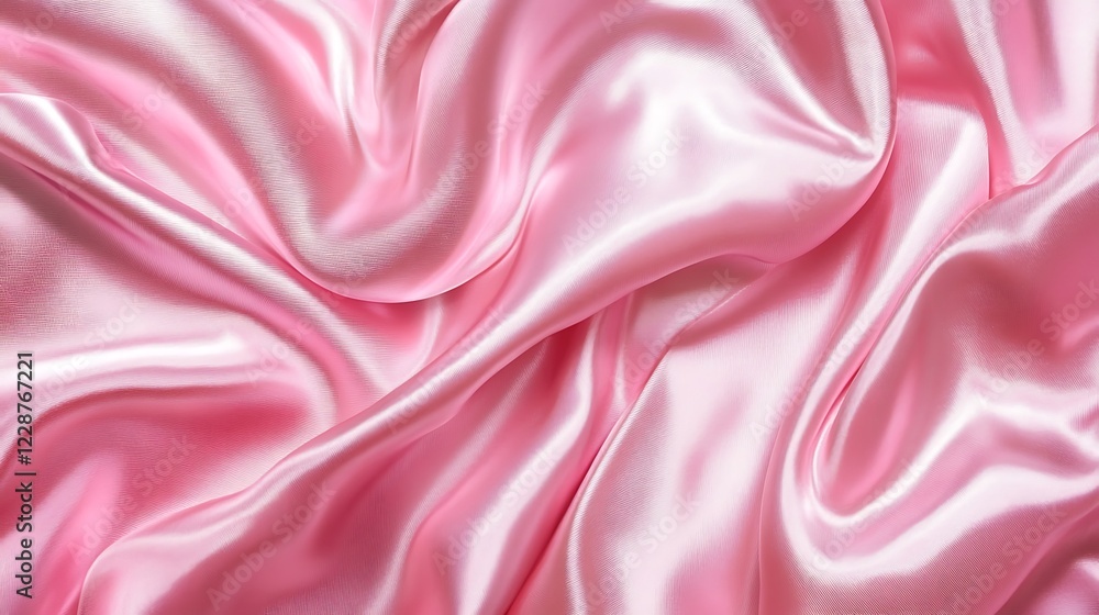 Pink Silk Fabric Draped Softly and Elegantly Pink Silk Fabric Draped Softly and Elegantly