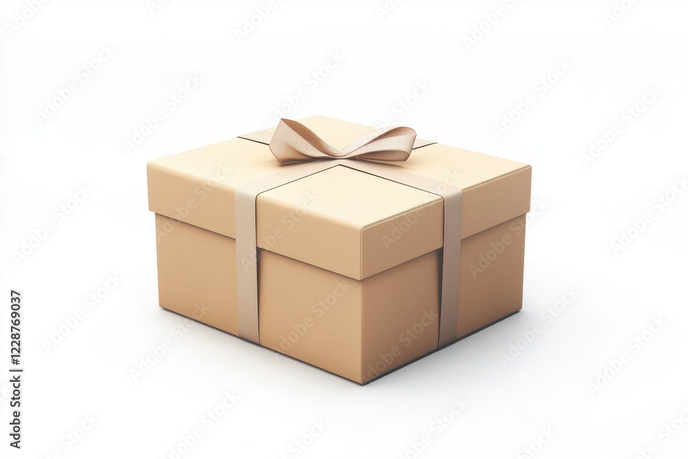 3D Envelope with Cardboard Box Icon Isolated and White Background 3D Envelope with Cardboard Box Icon Isolated and White Background