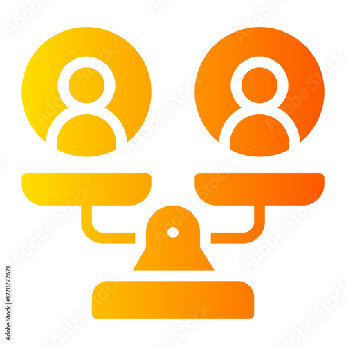 candidate selection gradient icon