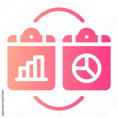 comparative gradient icon