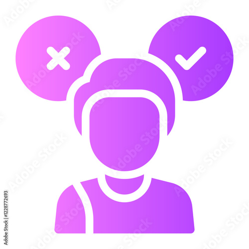 decision making gradient icon