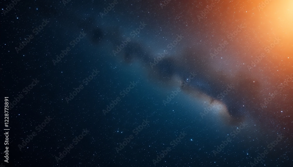 Fototapeta premium Stunning Milky Way Galaxy Space Photography Background