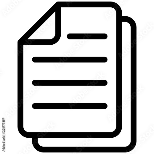 document icon outline