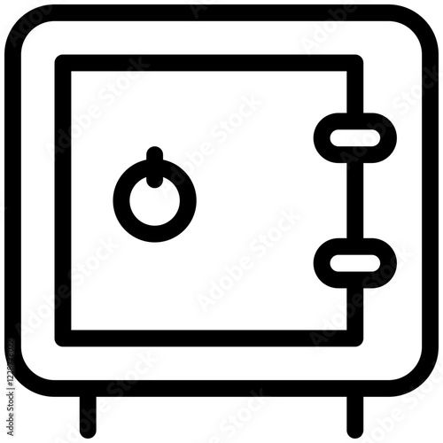 locker icon outline