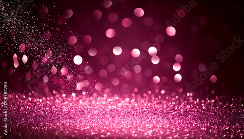 Generated image, Abstract image, glittery glitter background. pink photo