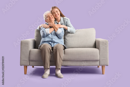 Happy senior woman and her ...