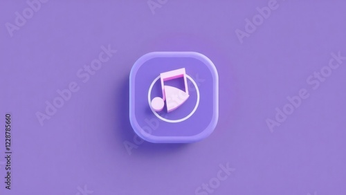 music app icon set against. icon represents a digital music platform, inviting users to explore and enjoy their favorite tunes.