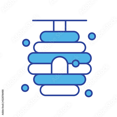 Beehive  icon isolated on a white background. Vector illustration.