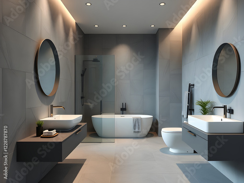 modern bathroom interior