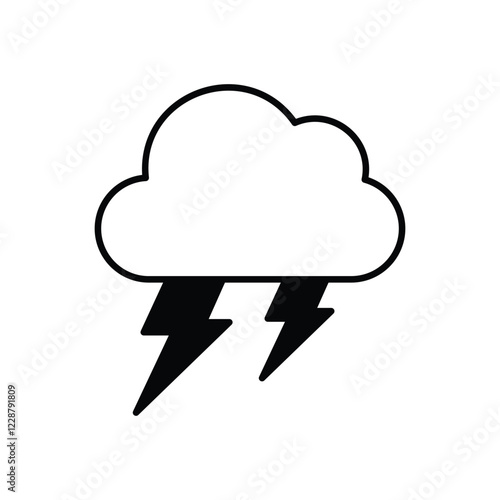 Strom  icon isolated on a white background. Vector illustration.