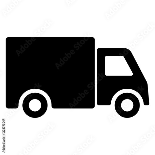 vector delivery truck icon