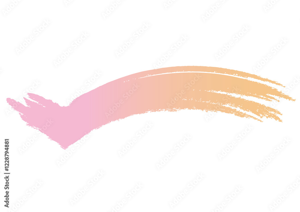 Obraz premium 筆ラインピンク 