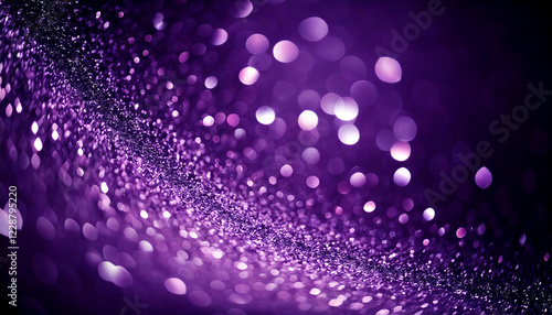 Generated image, Abstract image, glittery glitter background. purple photo