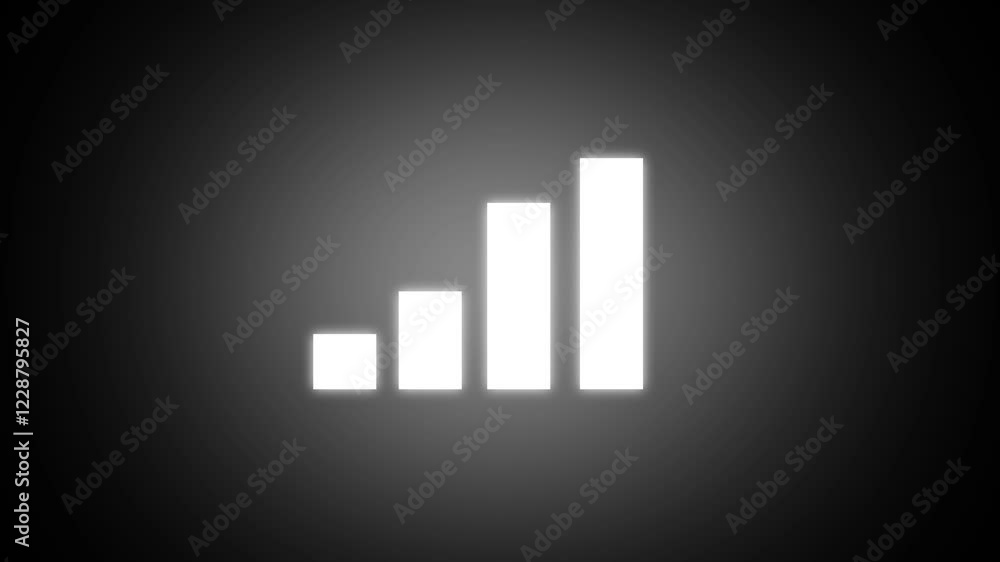Growing graph chart animation. Rising graph arrow up concept of business success motion background. Growing graph chart animation. Rising graph arrow up concept of business success motion background.
