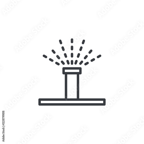 Watering Sprinkler line icon
