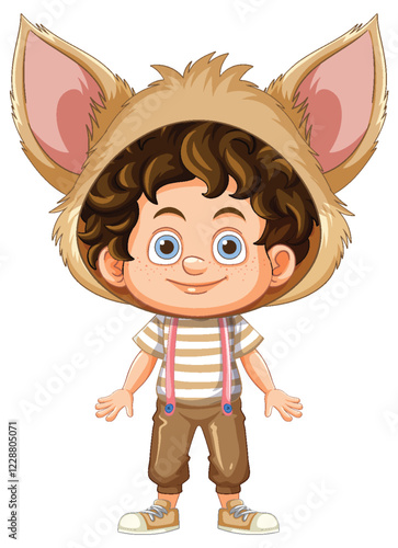 Cute Child in Animal Costume
