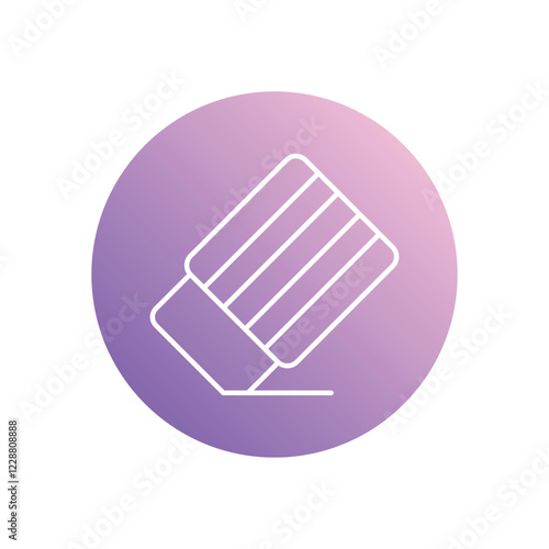 Eraser icon isolated on a white background. Vector illustration.