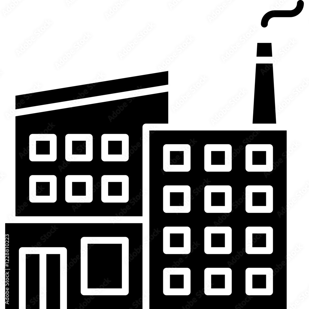 Industry icon single vector illustration Industry icon single vector illustration
