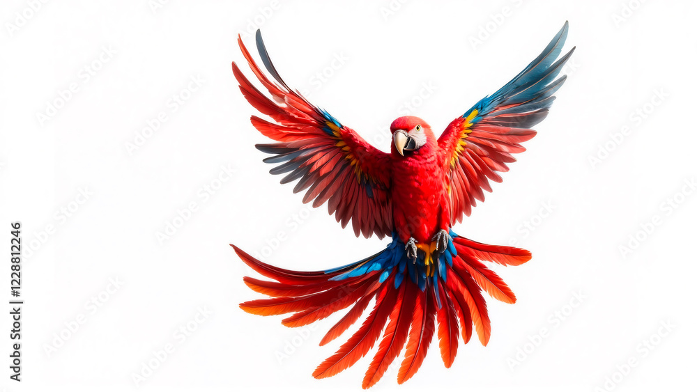 Obraz premium red and white wings