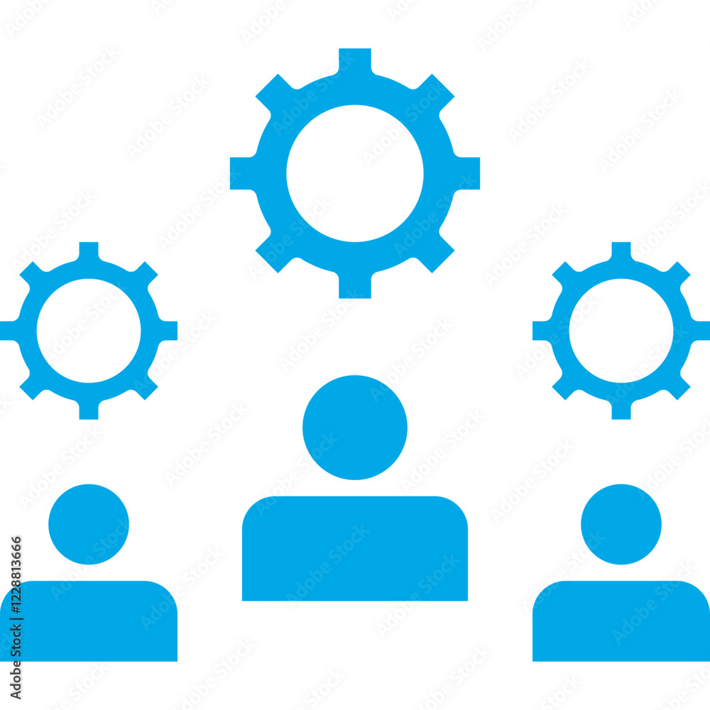 Multiple Cogwheels icon single vector illustration Multiple Cogwheels icon single vector illustration