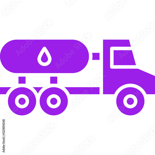 Tank Truck icon single vector illustration